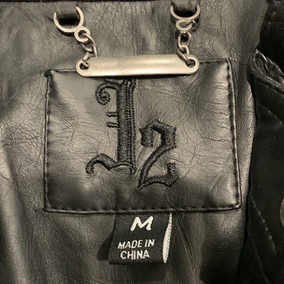 Leather style jacket /biker jacket - Picture 2 of 4